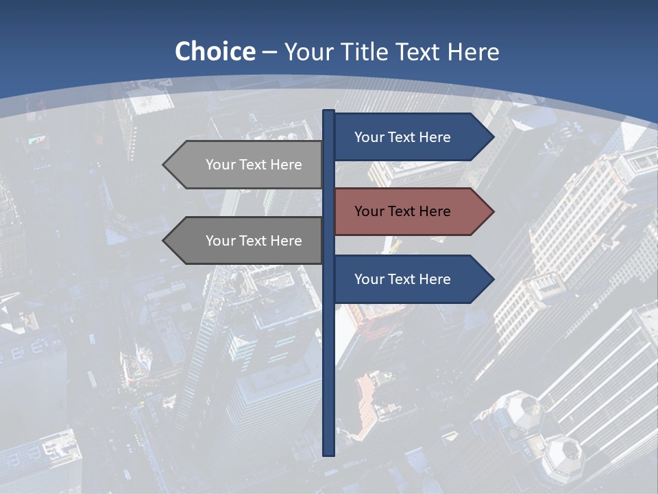 Selling Blue Sky Holding PowerPoint Template