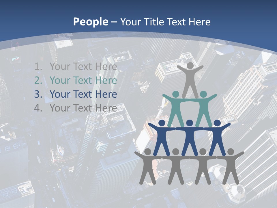 Selling Blue Sky Holding PowerPoint Template