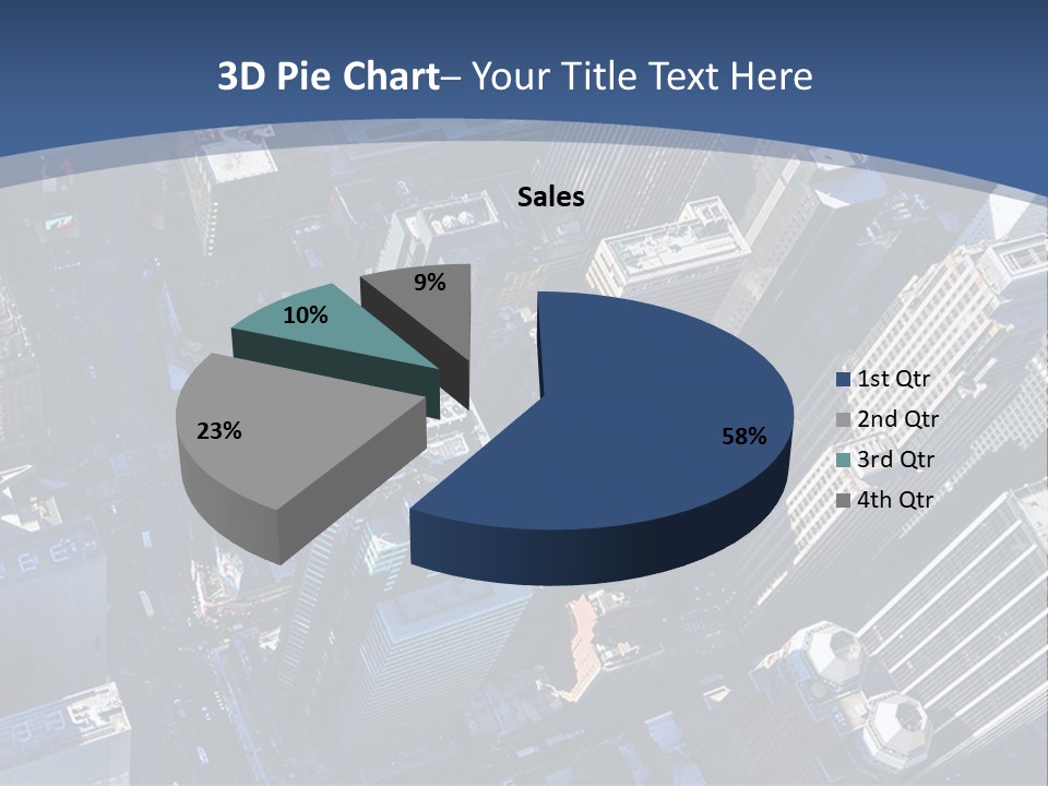 Selling Blue Sky Holding PowerPoint Template