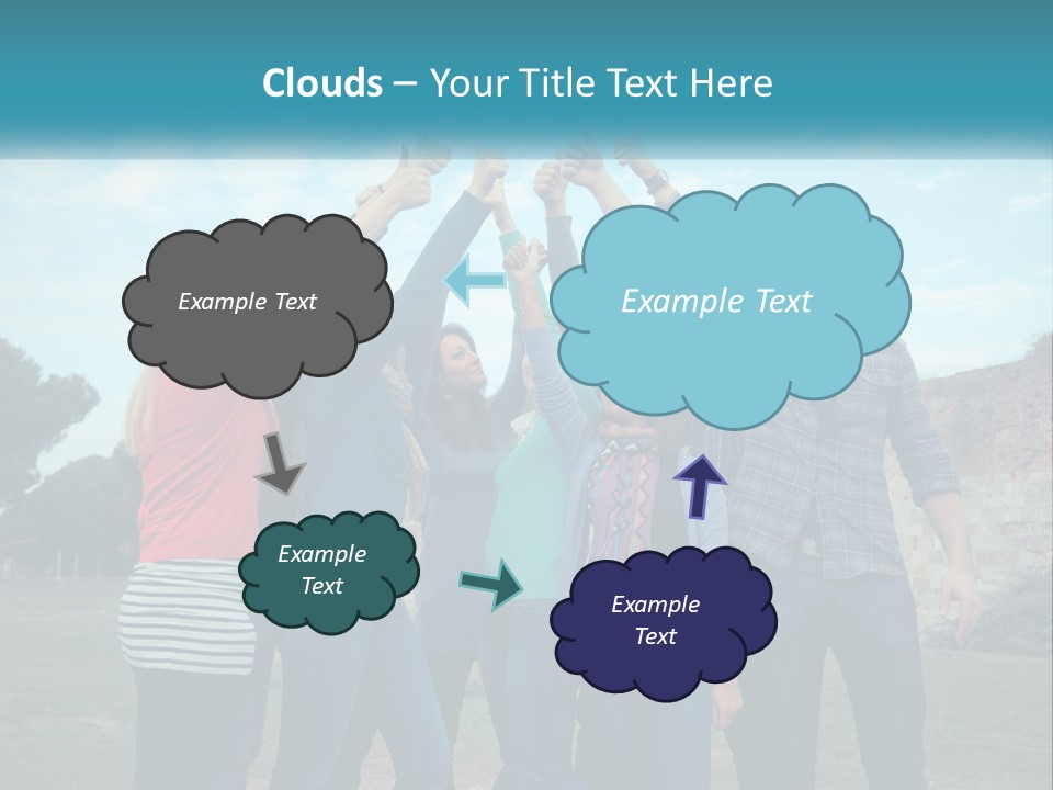 Green Architecture Cloud PowerPoint Template