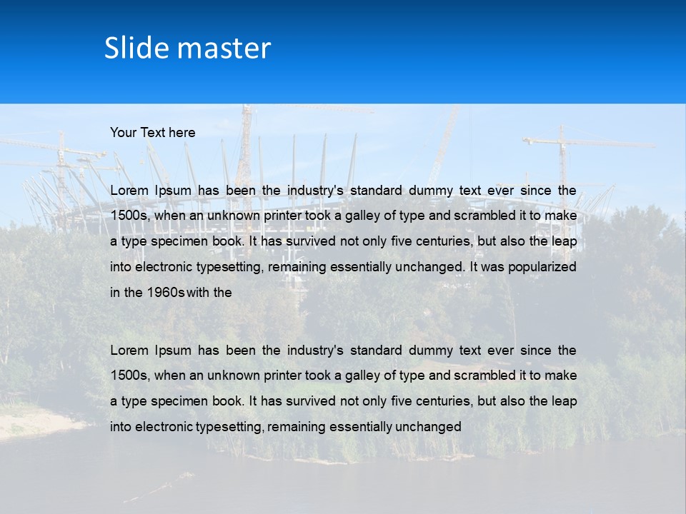 Estate Construct Hand PowerPoint Template