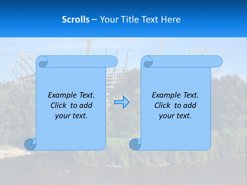 Estate Construct Hand PowerPoint Template