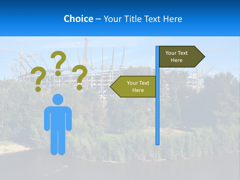 Estate Construct Hand PowerPoint Template