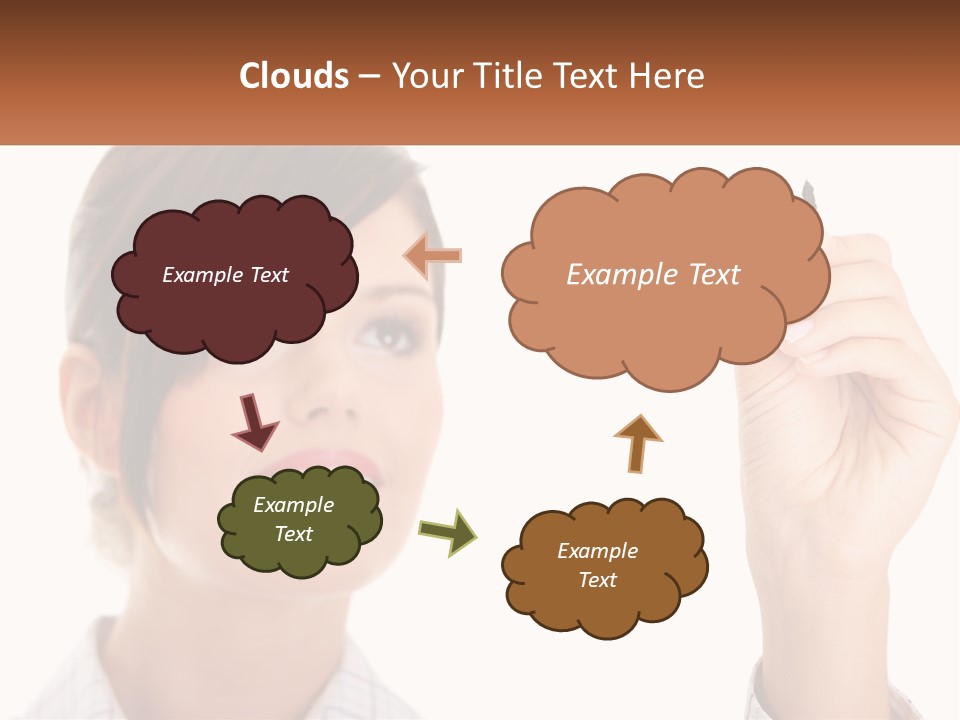 Sky Background Finance PowerPoint Template