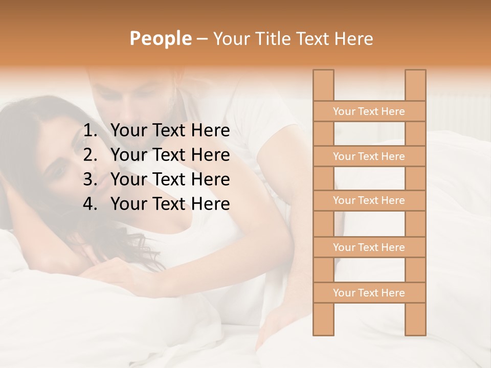 Leaf Holding Man PowerPoint Template