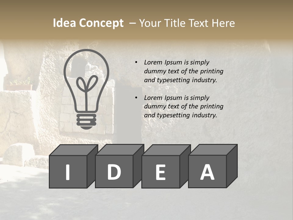 Human Hand Cloud Park PowerPoint Template