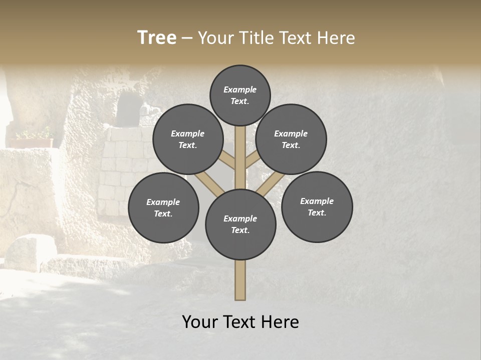 Human Hand Cloud Park PowerPoint Template