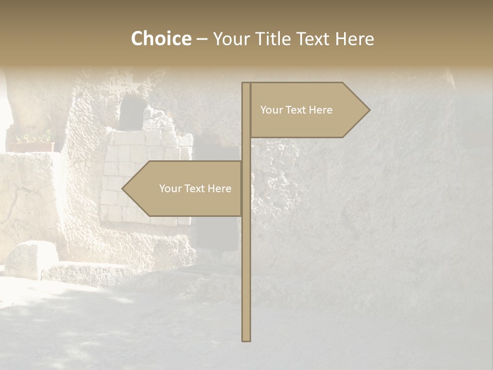 Human Hand Cloud Park PowerPoint Template