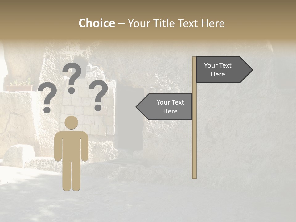 Human Hand Cloud Park PowerPoint Template