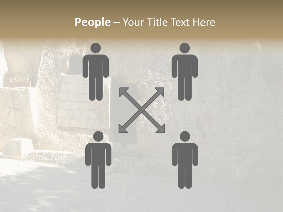 Human Hand Cloud Park PowerPoint Template