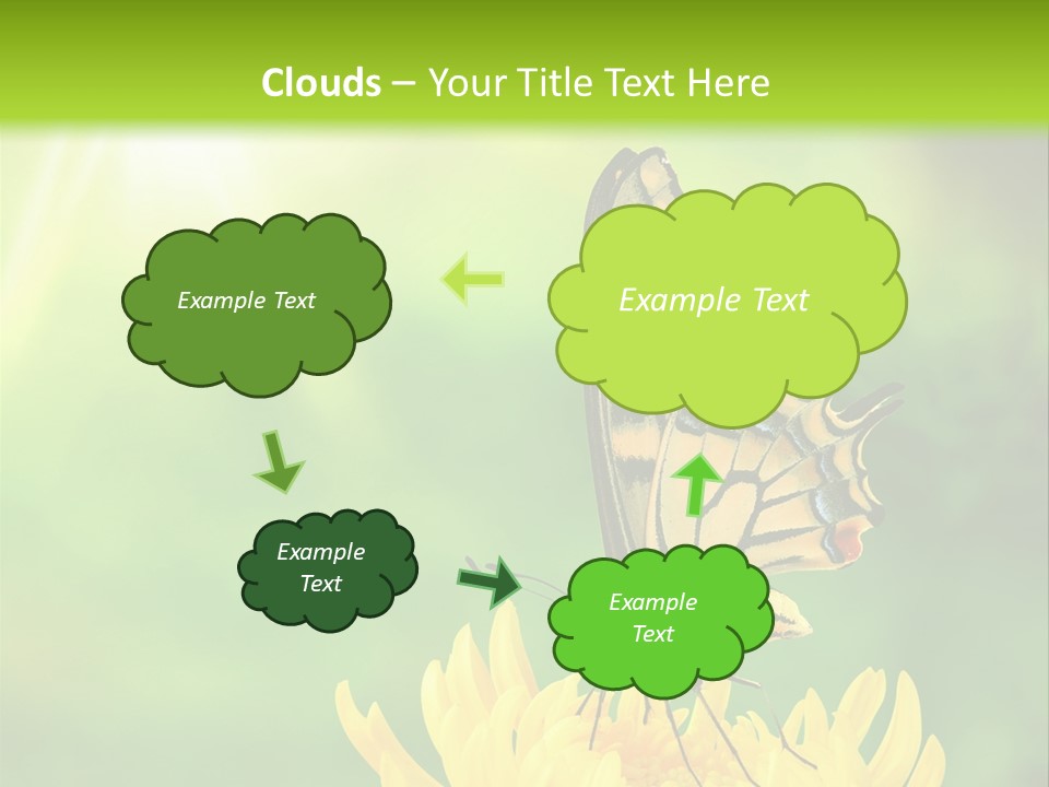 Cloud Agent Blue Sky PowerPoint Template