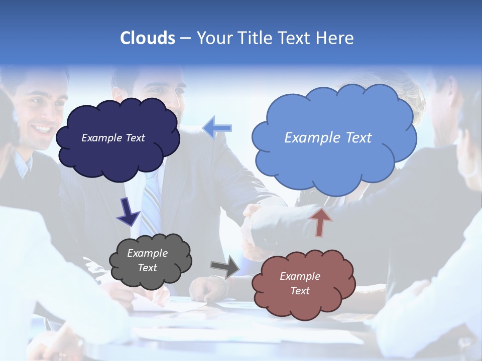 Blue Sky Green Buy PowerPoint Template
