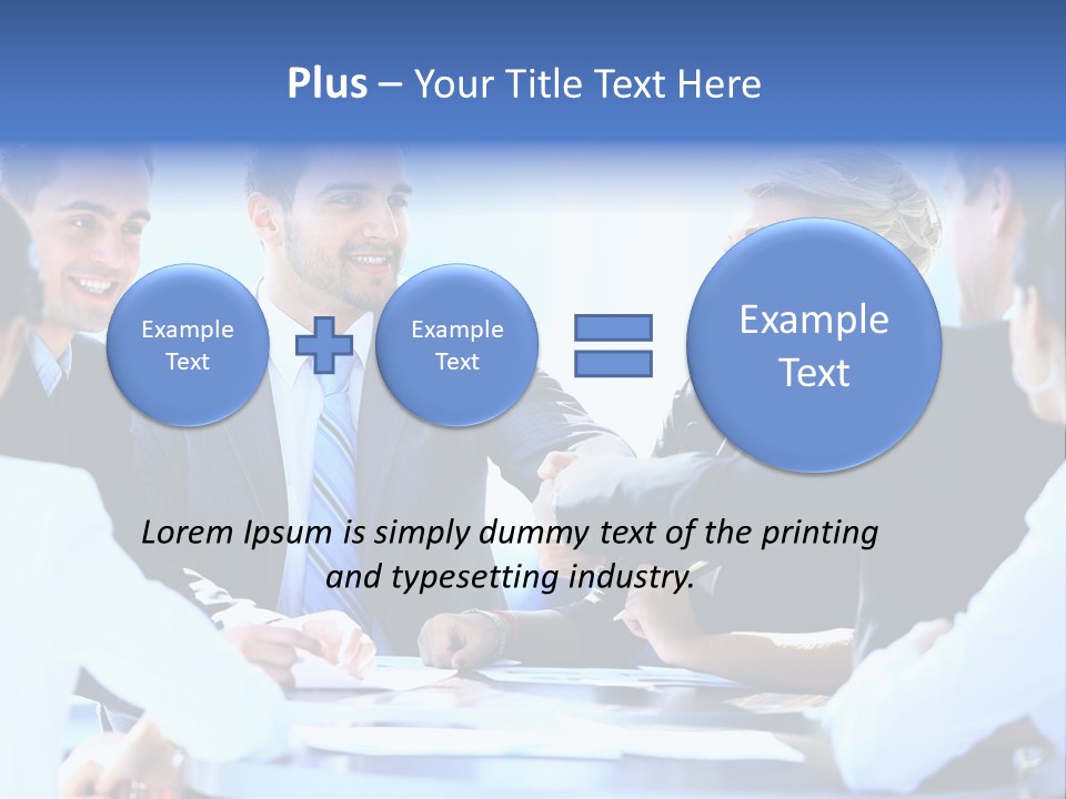 Blue Sky Green Buy PowerPoint Template