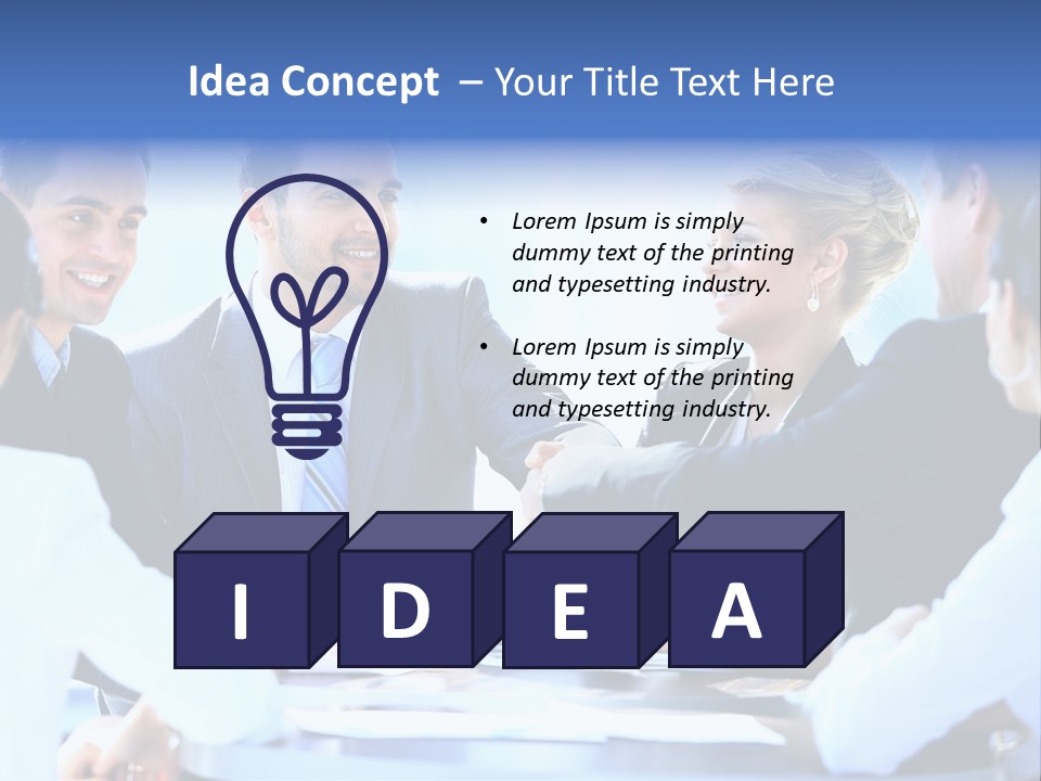 Blue Sky Green Buy PowerPoint Template