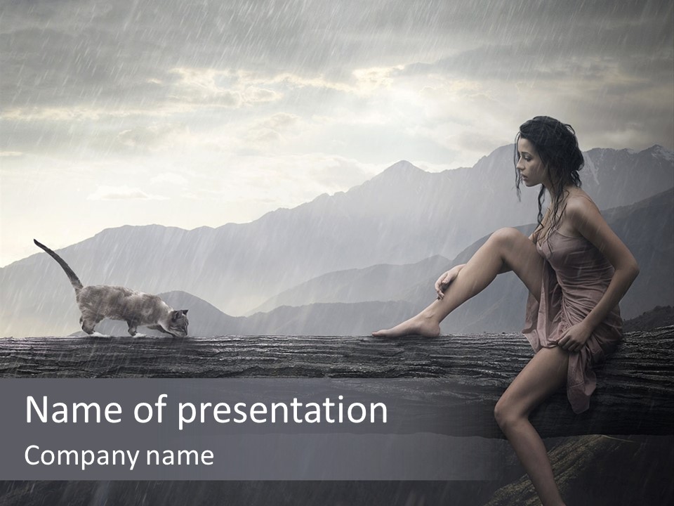 Ownership Sky Holding PowerPoint Template