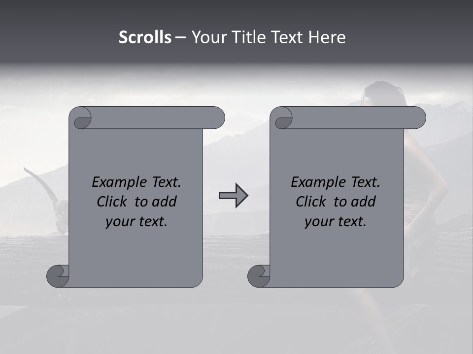 Ownership Sky Holding PowerPoint Template