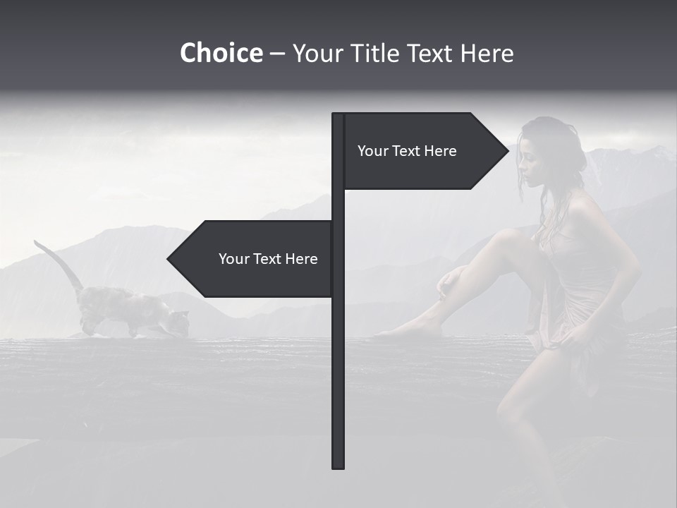 Ownership Sky Holding PowerPoint Template
