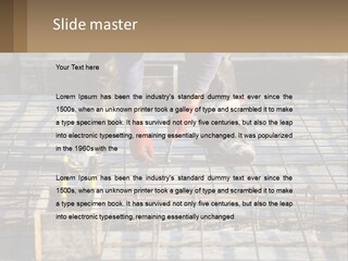 Human Hand Lawn Park PowerPoint Template