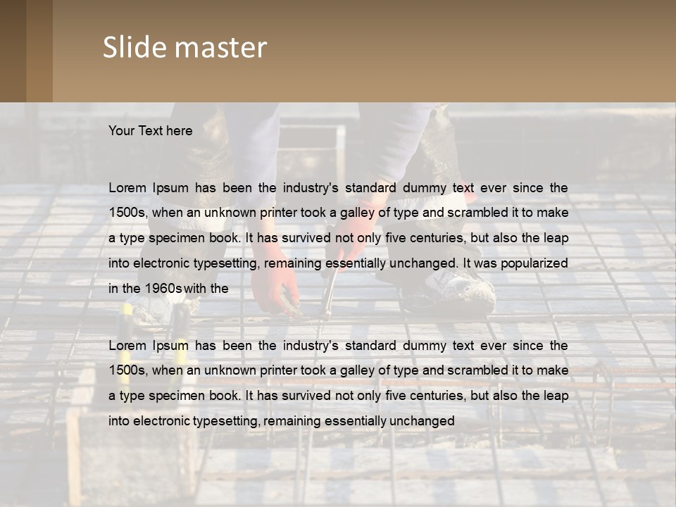 Human Hand Lawn Park PowerPoint Template