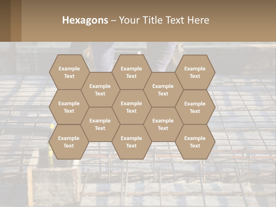 Human Hand Lawn Park PowerPoint Template