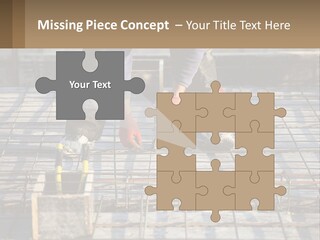 Human Hand Lawn Park PowerPoint Template