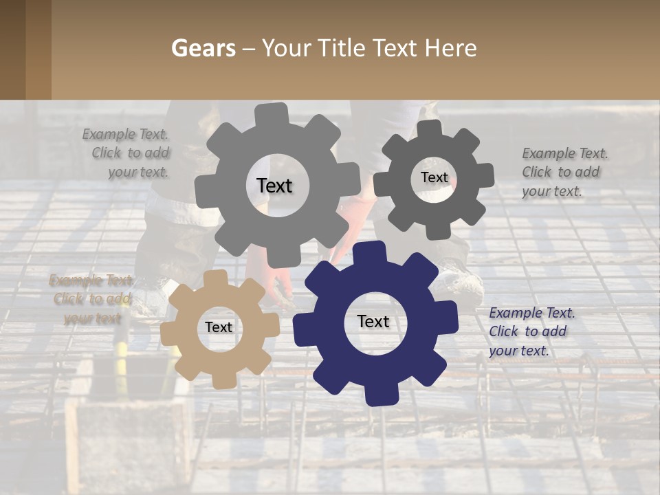 Human Hand Lawn Park PowerPoint Template