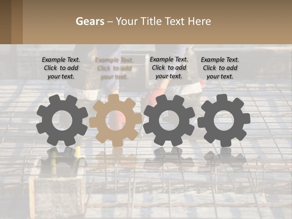 Human Hand Lawn Park PowerPoint Template