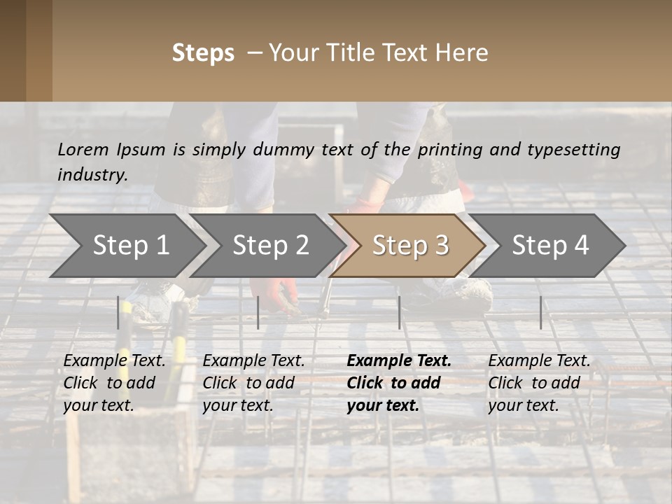 Human Hand Lawn Park PowerPoint Template