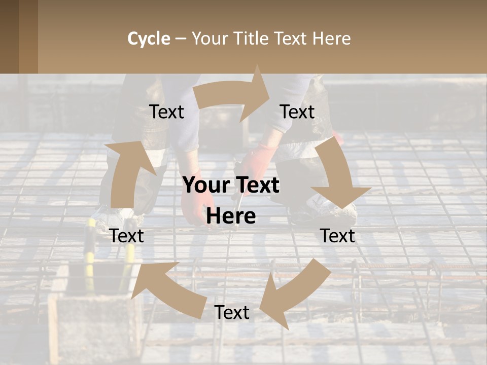 Human Hand Lawn Park PowerPoint Template