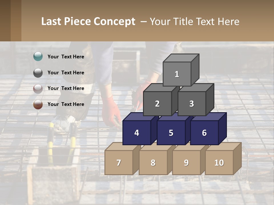 Human Hand Lawn Park PowerPoint Template