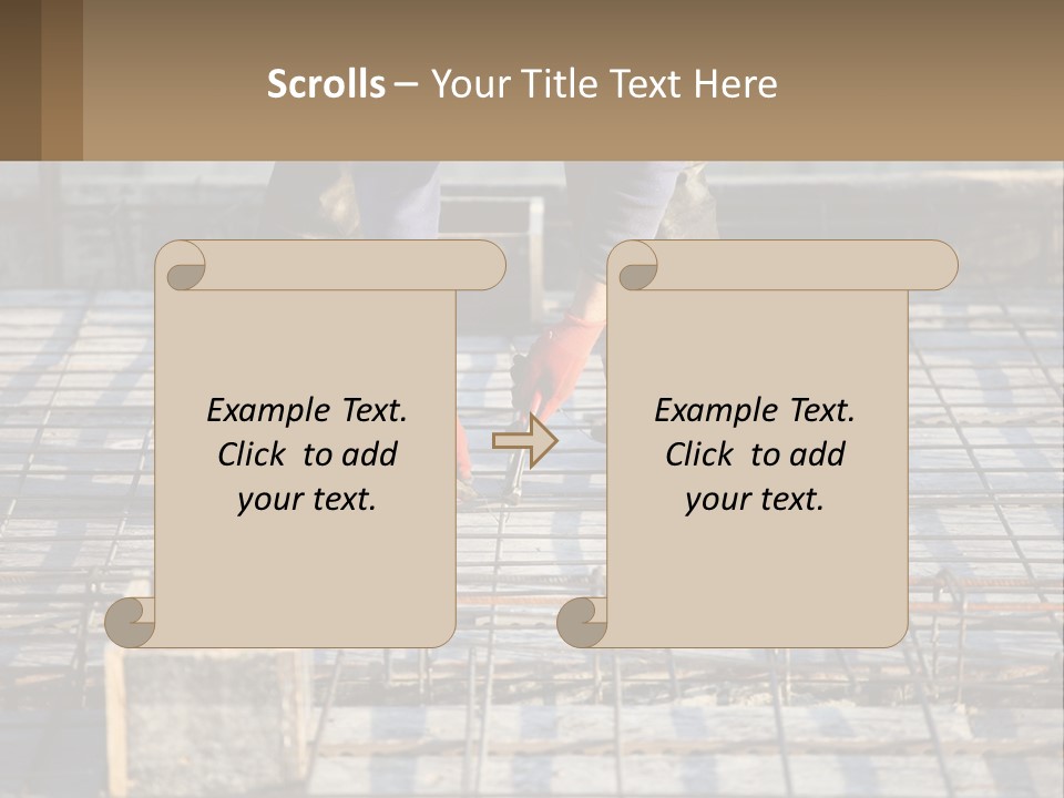 Human Hand Lawn Park PowerPoint Template