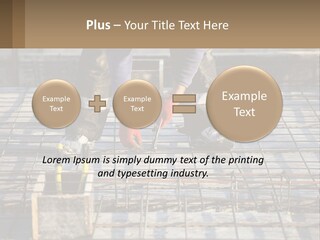 Human Hand Lawn Park PowerPoint Template