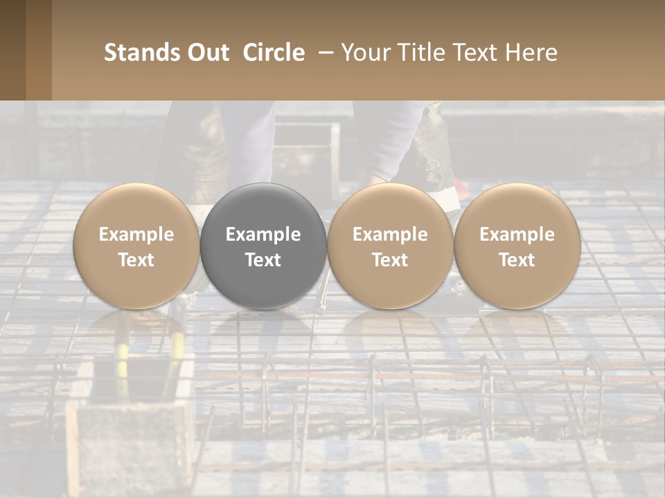 Human Hand Lawn Park PowerPoint Template