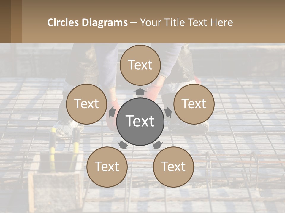 Human Hand Lawn Park PowerPoint Template