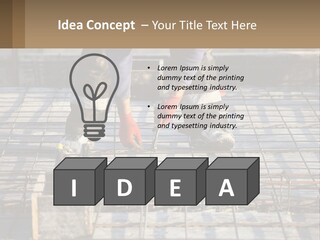 Human Hand Lawn Park PowerPoint Template