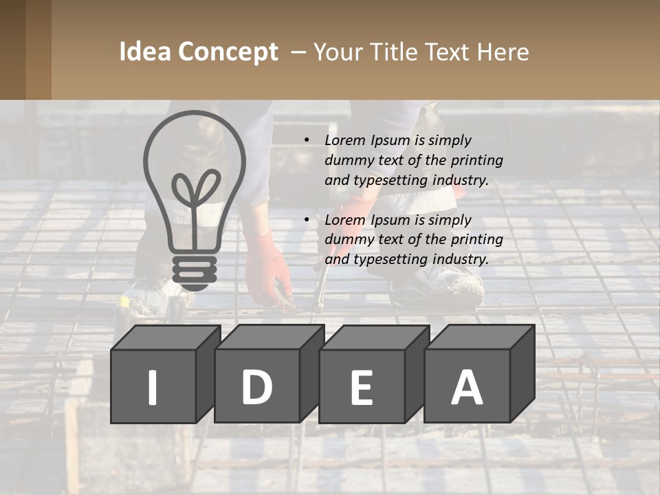 Human Hand Lawn Park PowerPoint Template