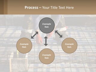 Human Hand Lawn Park PowerPoint Template