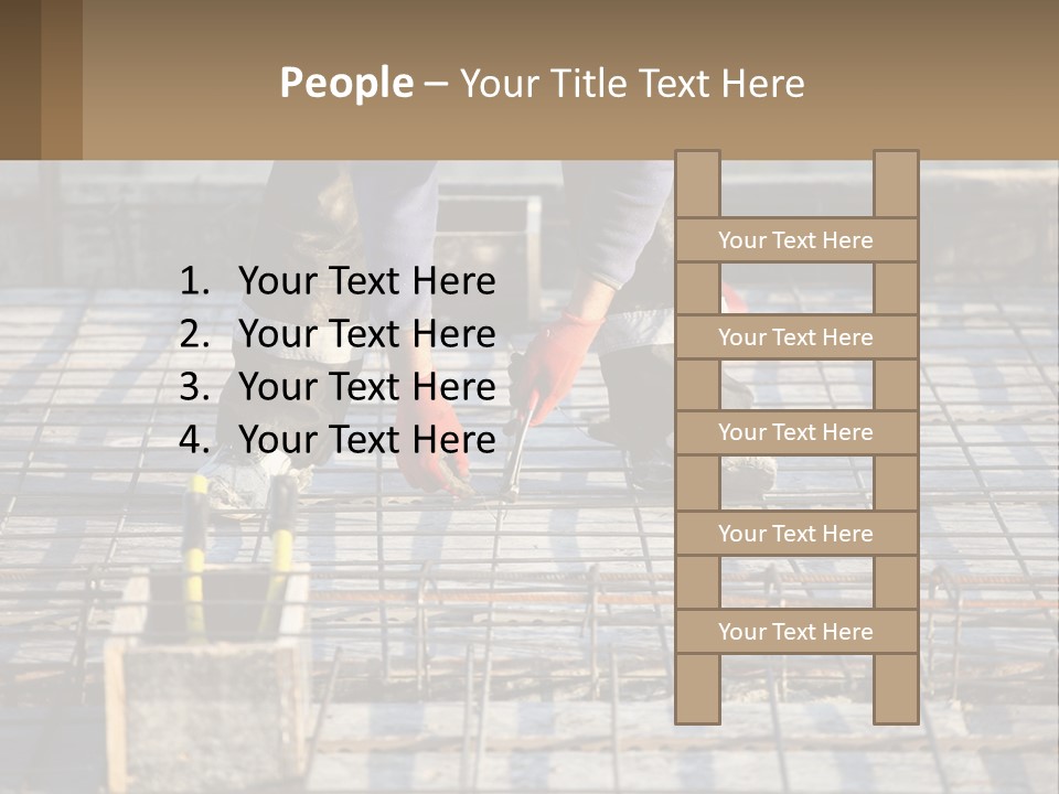 Human Hand Lawn Park PowerPoint Template