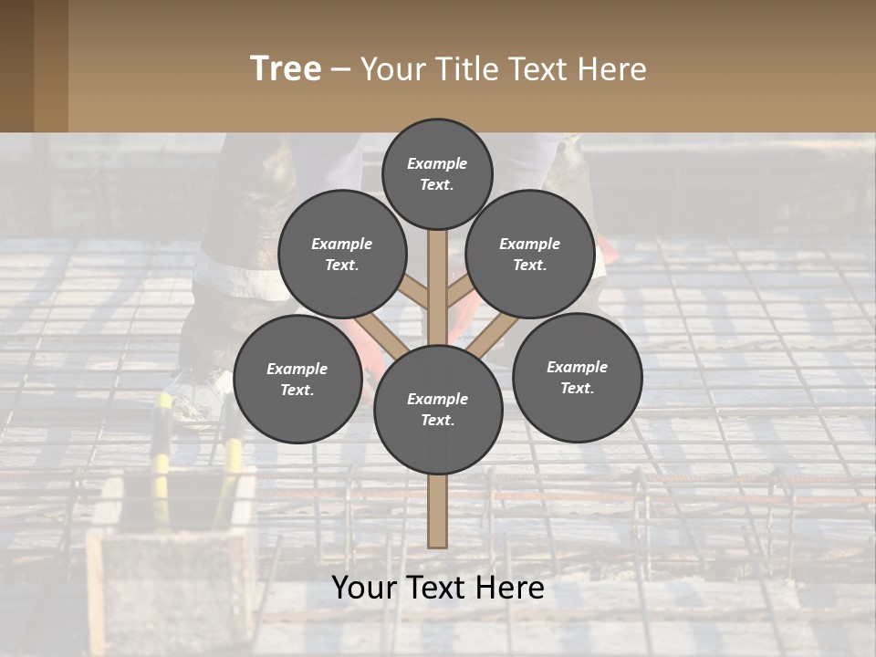 Human Hand Lawn Park PowerPoint Template