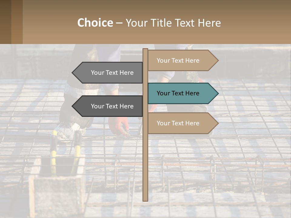 Human Hand Lawn Park PowerPoint Template