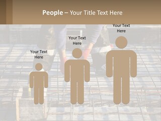 Human Hand Lawn Park PowerPoint Template