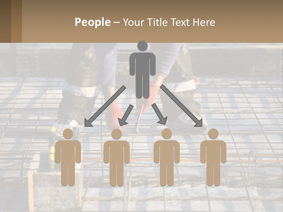 Human Hand Lawn Park PowerPoint Template