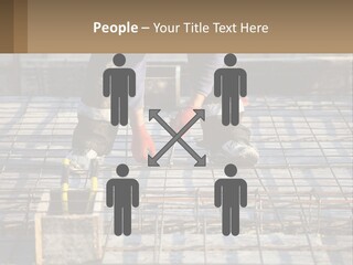 Human Hand Lawn Park PowerPoint Template