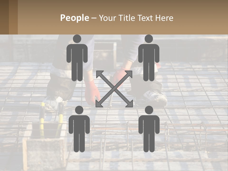 Human Hand Lawn Park PowerPoint Template