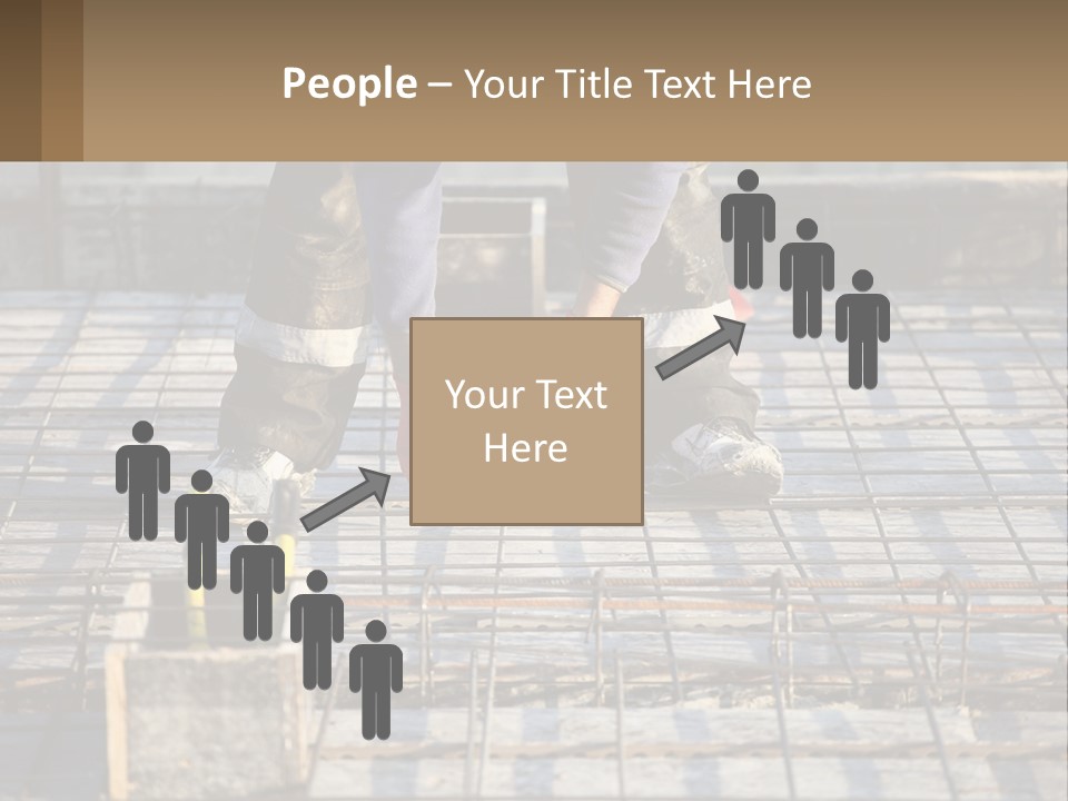 Human Hand Lawn Park PowerPoint Template