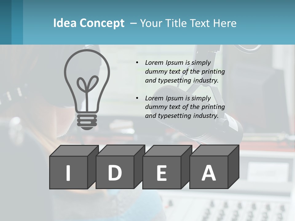 Blue Sky Green New PowerPoint Template