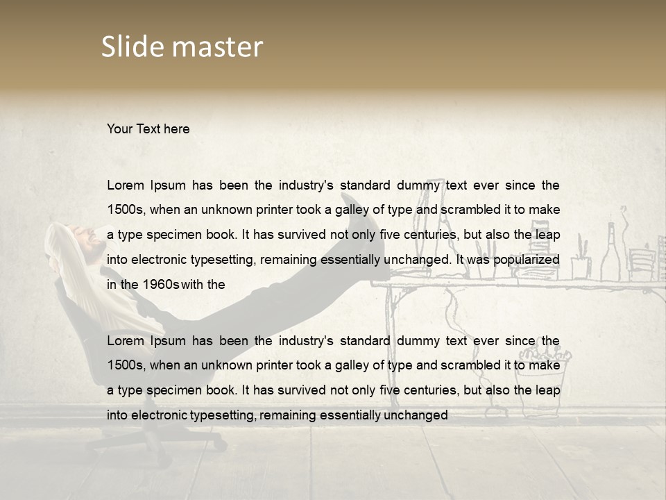 Man Construct Background PowerPoint Template