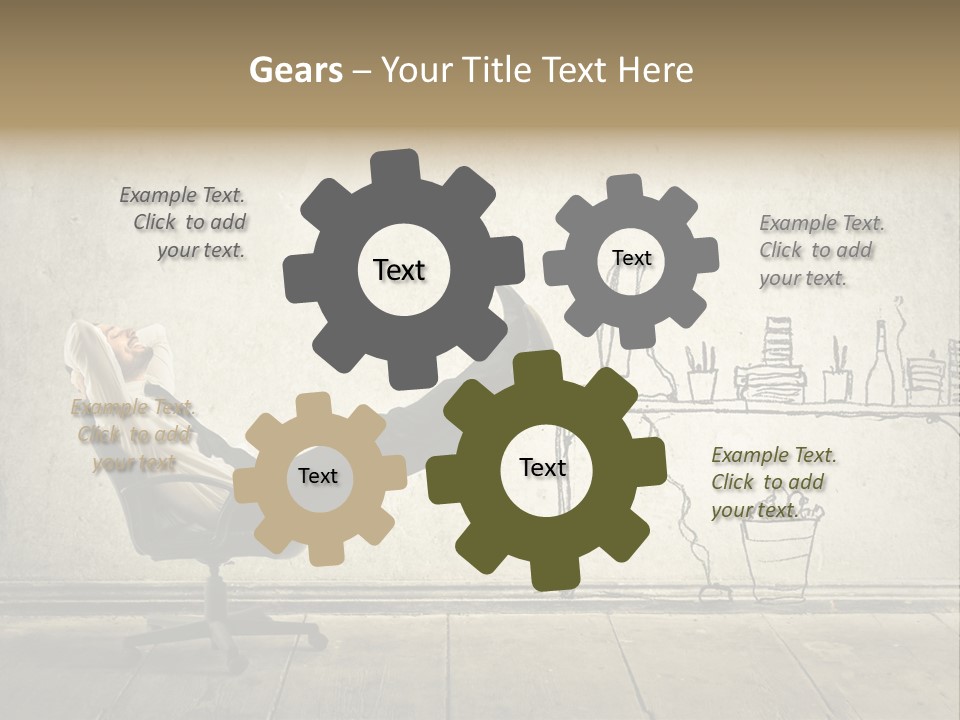 Man Construct Background PowerPoint Template