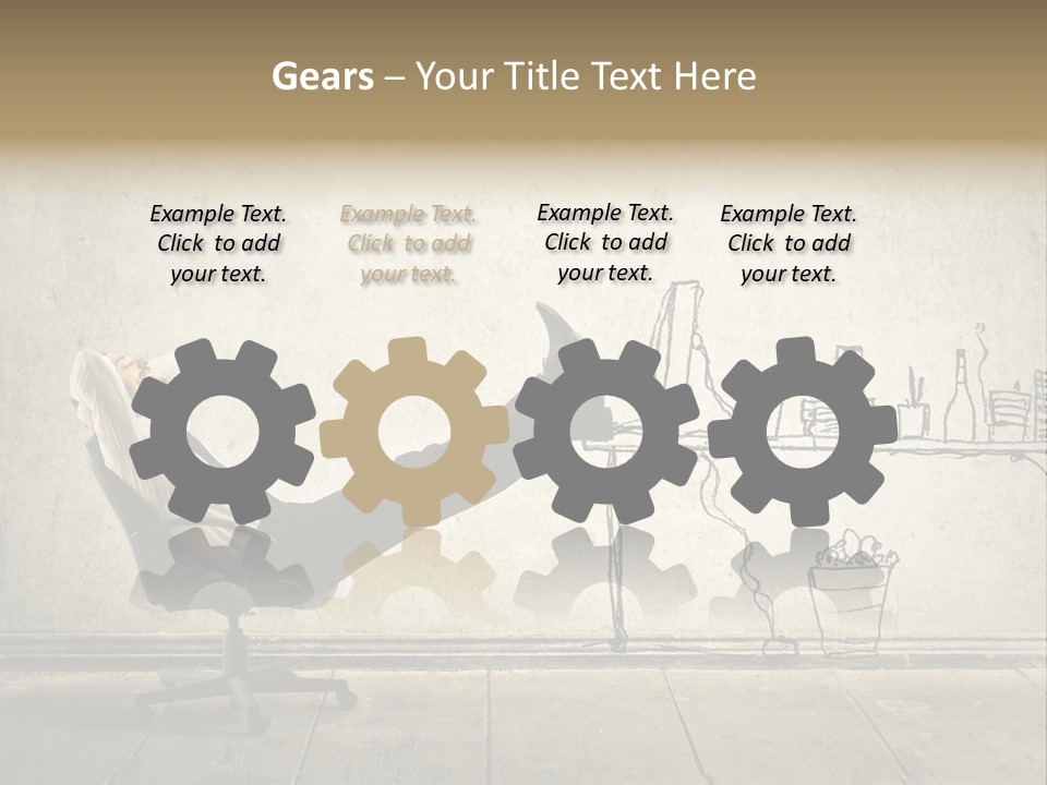 Man Construct Background PowerPoint Template