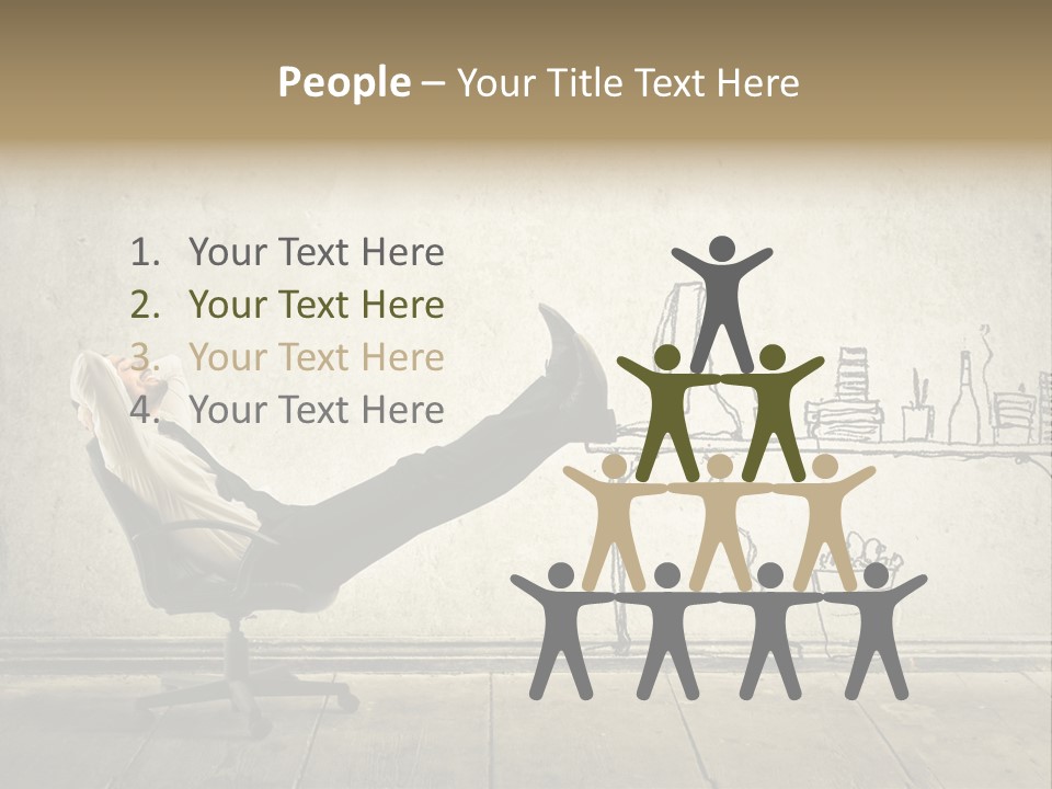 Man Construct Background PowerPoint Template